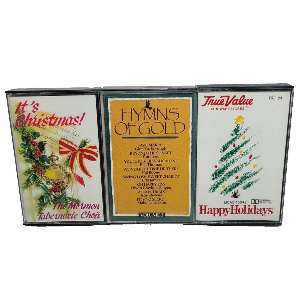 True Value Happy Holidays Cassette vol 23 Various, 1985 MCA + Hymns of Gold ,MTC